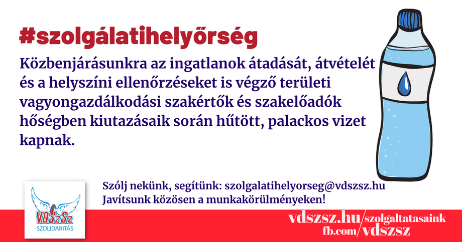 Palackos vizet kapnak területi vagyongazdálkodási szakértő és szakelőadó tagtársaink!