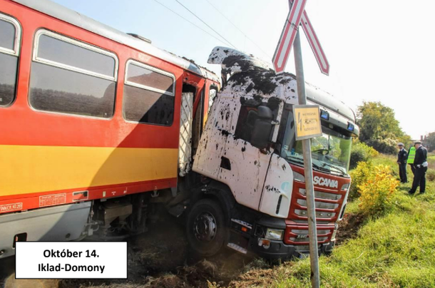 Biztonsági tájékoztató: októberben ismét tömegbaleset történt egy vasúti átjáróban