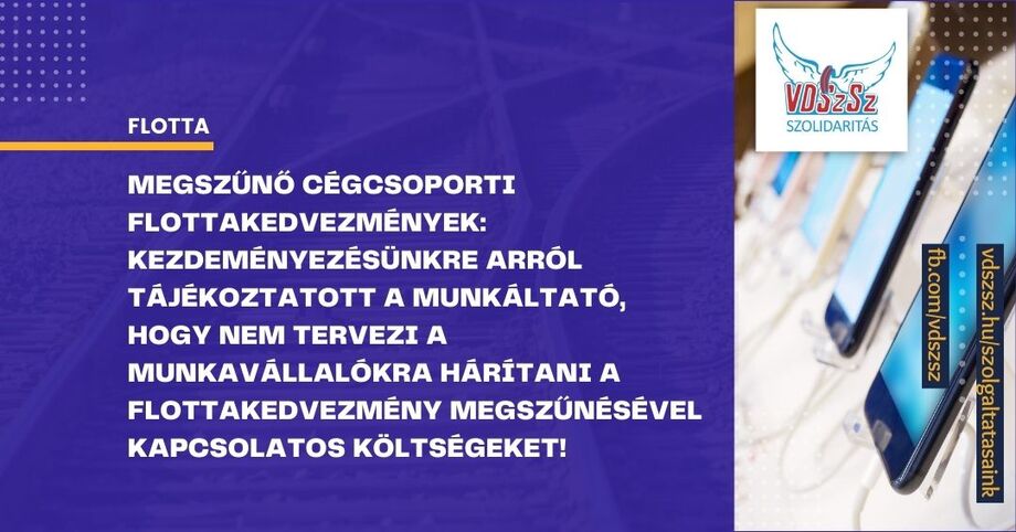 Megszűnő cégcsoporti flottakedvezmények: nem tervezi a munkáltató a munkavállalókra hárítani a flottakedvezmény megszűnésével kapcsolatos költségeket!