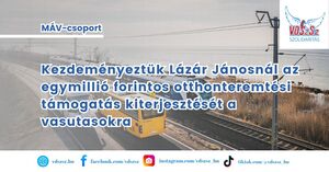 Kezdeményeztük Lázár János ÉKM-miniszternél az egymillió forintos otthonteremtési támogatás kiterjesztését a vasutasokra